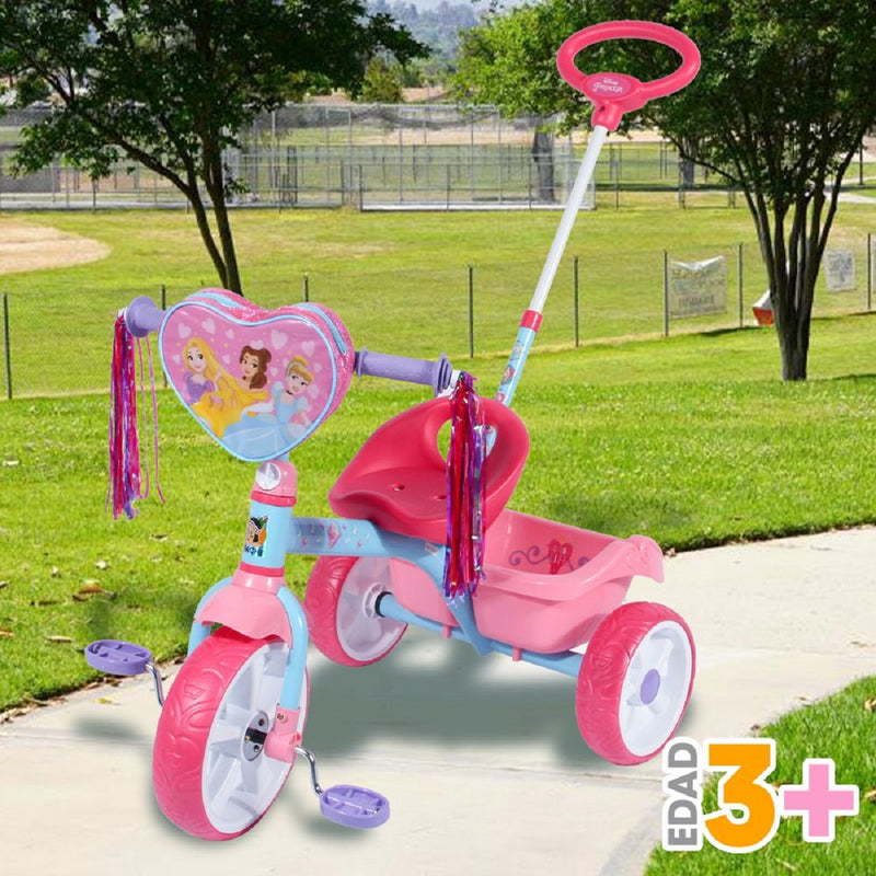 Triciclo Disney Princess Deluxe Pushbar