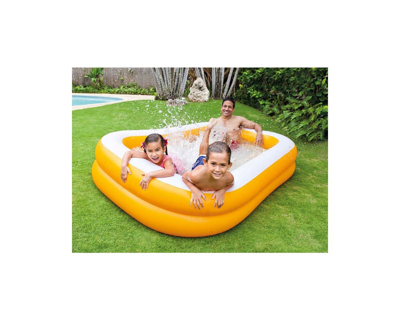 ALBERCA AMARILLA INFLABLE 2.29M X 1.47M X 46CM -INTEX