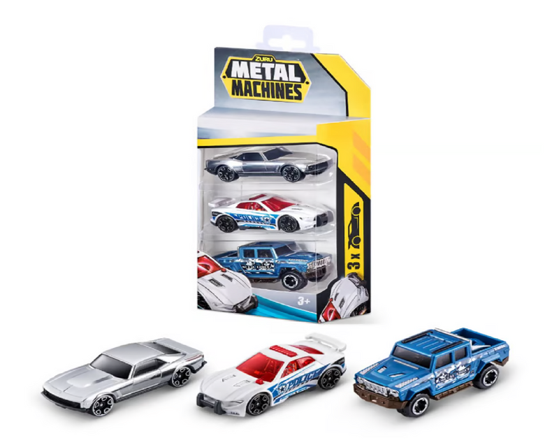 SET DE CARRITOS X3 FLAIR METAL ZURU