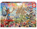 ROMPECABEZAS HADAS Y MARIPOSAS FSC 500 PZAS