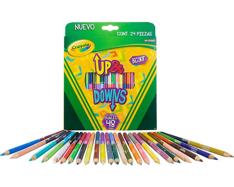 CRAYOLA 24 LAPICES UP&DOWNS