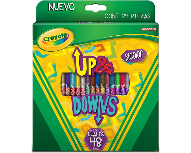 CRAYOLA 24 LAPICES UP&DOWNS