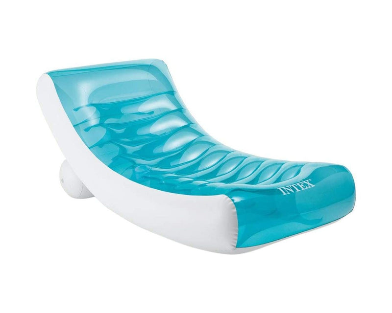 SILLON CAMA INFLABLE AZUL PARA ALBERCA