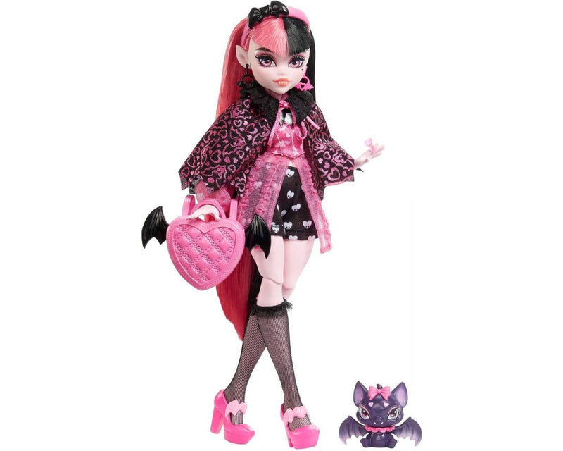 MONSTER HIGH MUÑECA DRACULAURA VESTIMENTA DE MODA Y ACCESORIOS