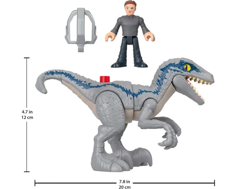 IMAGINEXT JURASSIC WORLD DINOSAURIO DE JUGUETE BLUE & OWEN