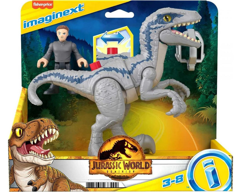 IMAGINEXT JURASSIC WORLD DINOSAURIO DE JUGUETE BLUE & OWEN