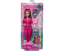 BARBIE DAY & PLAY MUÑECA CON MONO ROSA