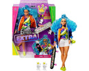 BARBIE FASHIONISTA, BARBIE EXTRA CABELLO AZUL ONDULADO