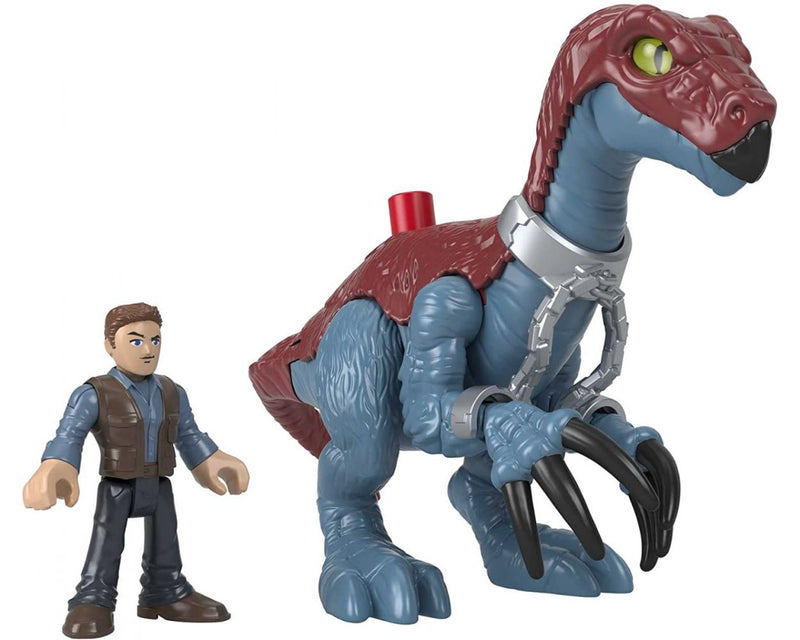 IMAGINEXT JURASSIC WORLD THERIZINOSAURUS & OWEN