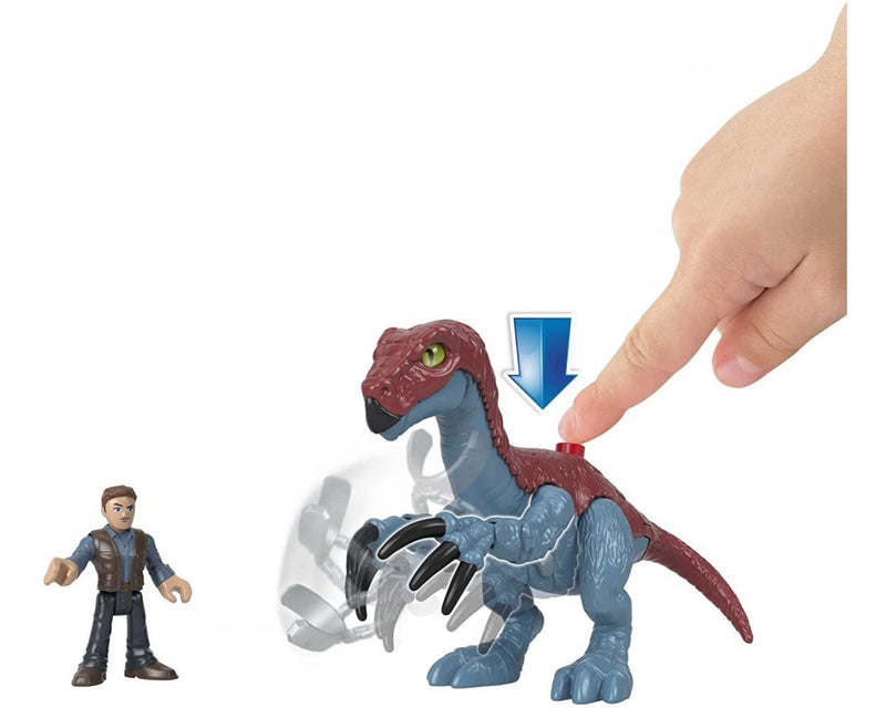 IMAGINEXT JURASSIC WORLD THERIZINOSAURUS & OWEN