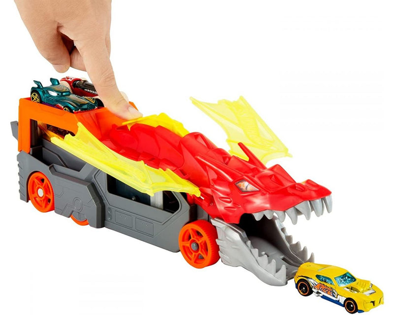 HOT WHEELS CITY REMOLQUE DE DRAGÓN