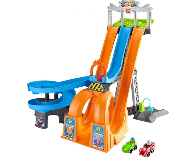 FISHER-PRICE LITTLE PEOPLE GRAN PISTA DE CARRERAS DE HOT WHEELS