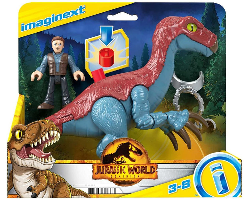 IMAGINEXT JURASSIC WORLD THERIZINOSAURUS & OWEN