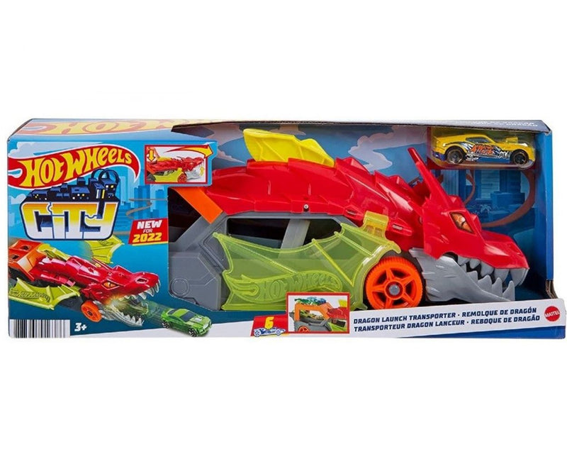 HOT WHEELS CITY REMOLQUE DE DRAGÓN