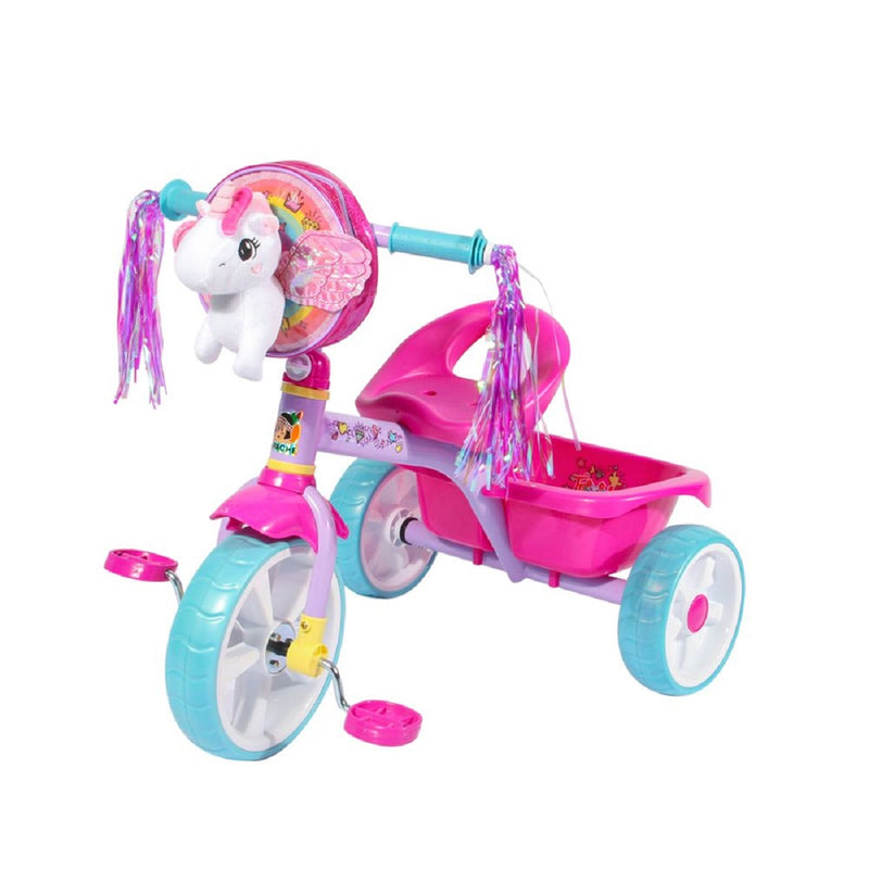 Triciclo Trixie Unicorn With Plush Deluxe Pushbar Trike