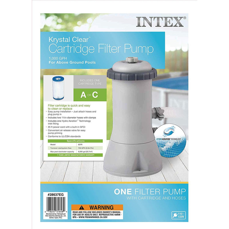 Bomba de filtración 1000Gph 110-120V -Intex