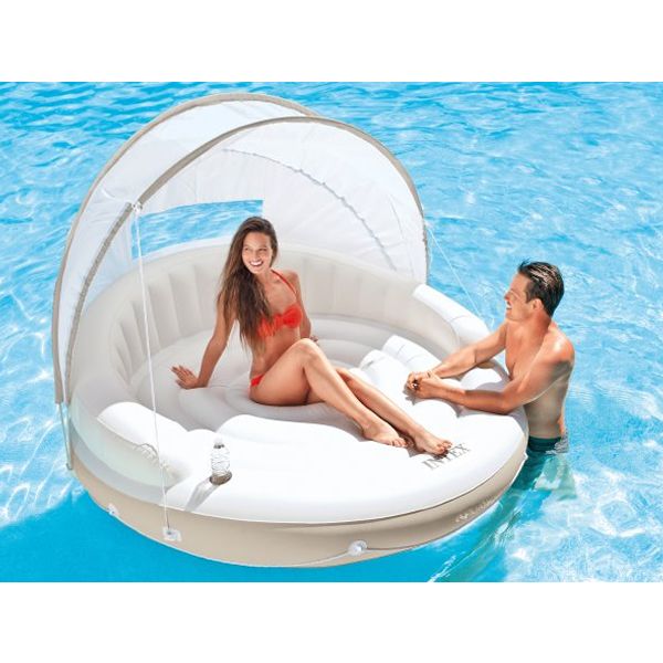 Colchon Inflable con Techo- Intex