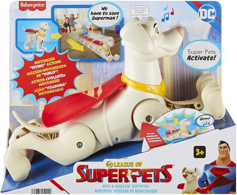 DC Liga de Super Mascotas Pup, Pup y Away Krypto Figuras de juguete