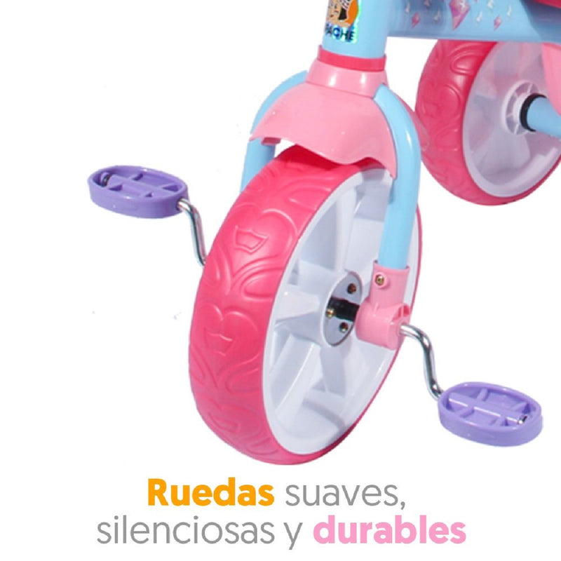 Triciclo Disney Princess Deluxe Pushbar