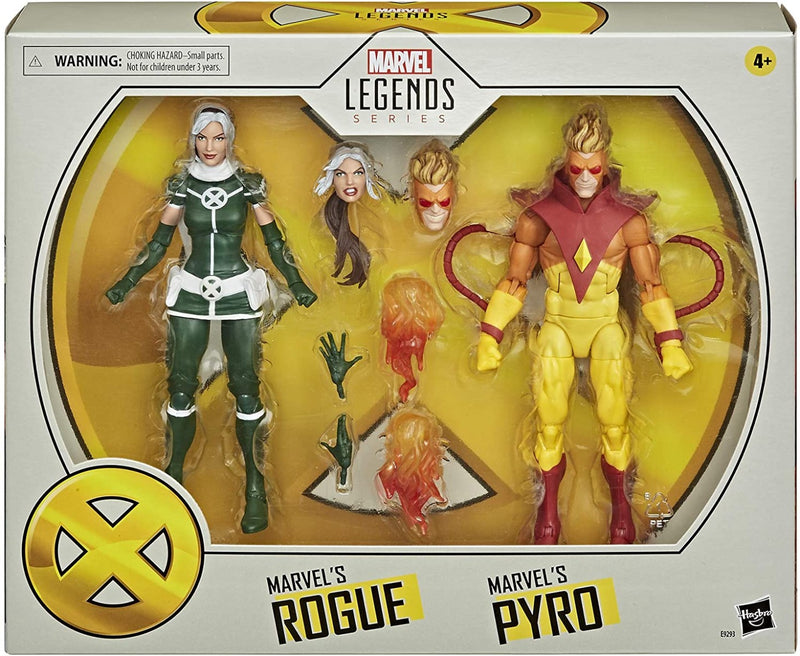 Marvel Hasbro Legends Series Figuras coleccionables de Rogue y Pyro